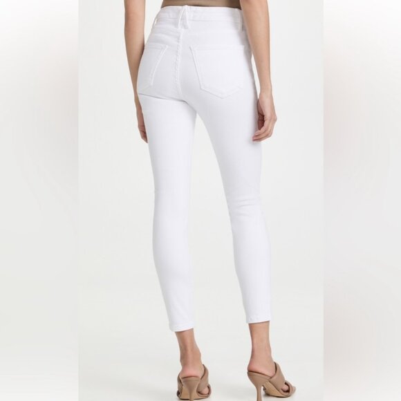 Women's GOOD AMERICAN Good Legs Cropped Straight Leg Jeans GAGLC403 | Size 2/26 - Picture 3 of 15